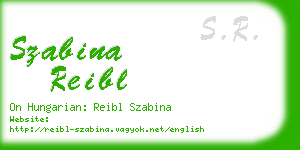 szabina reibl business card